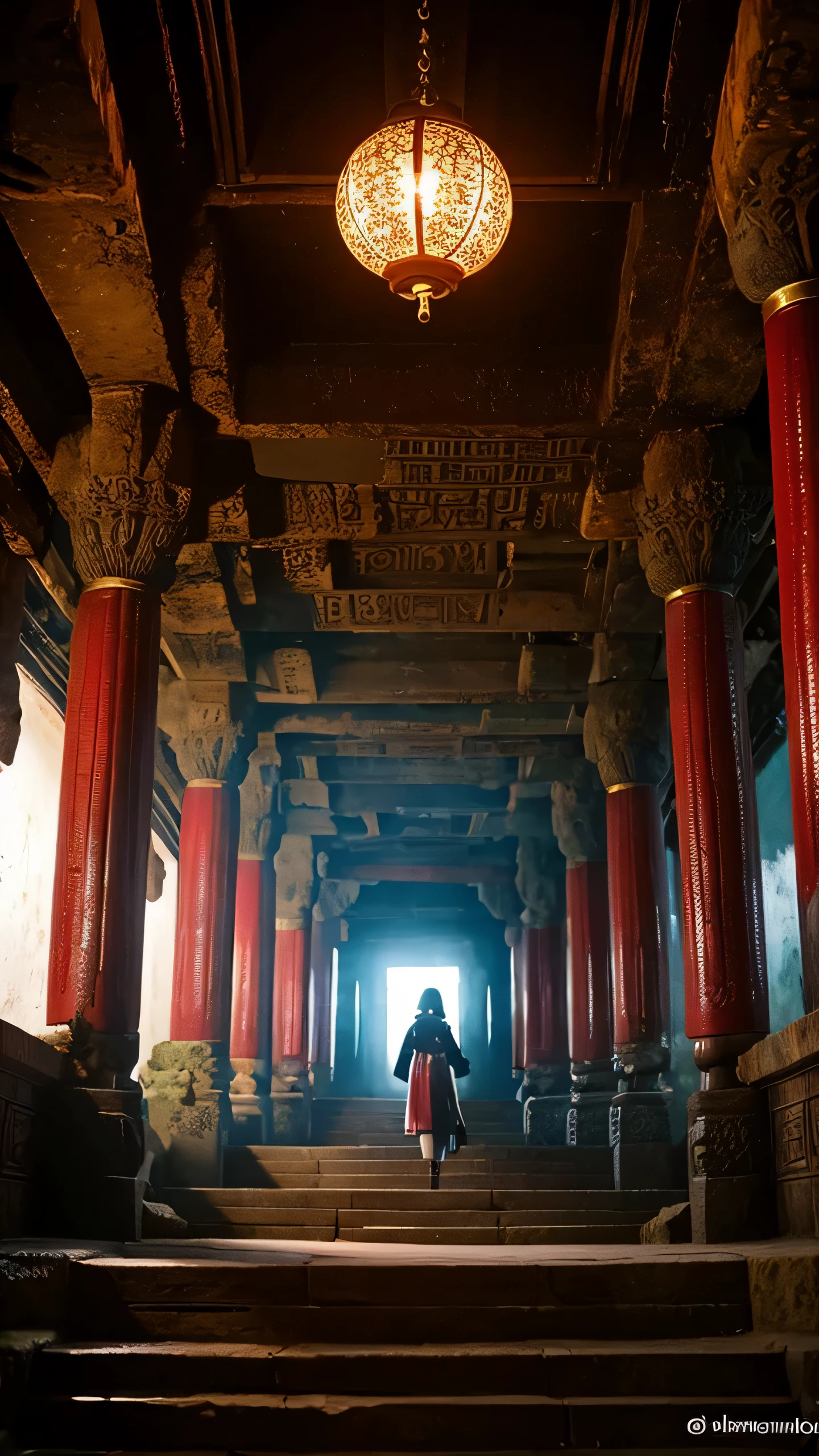 Highest quality,Fantasy,Underground Temple