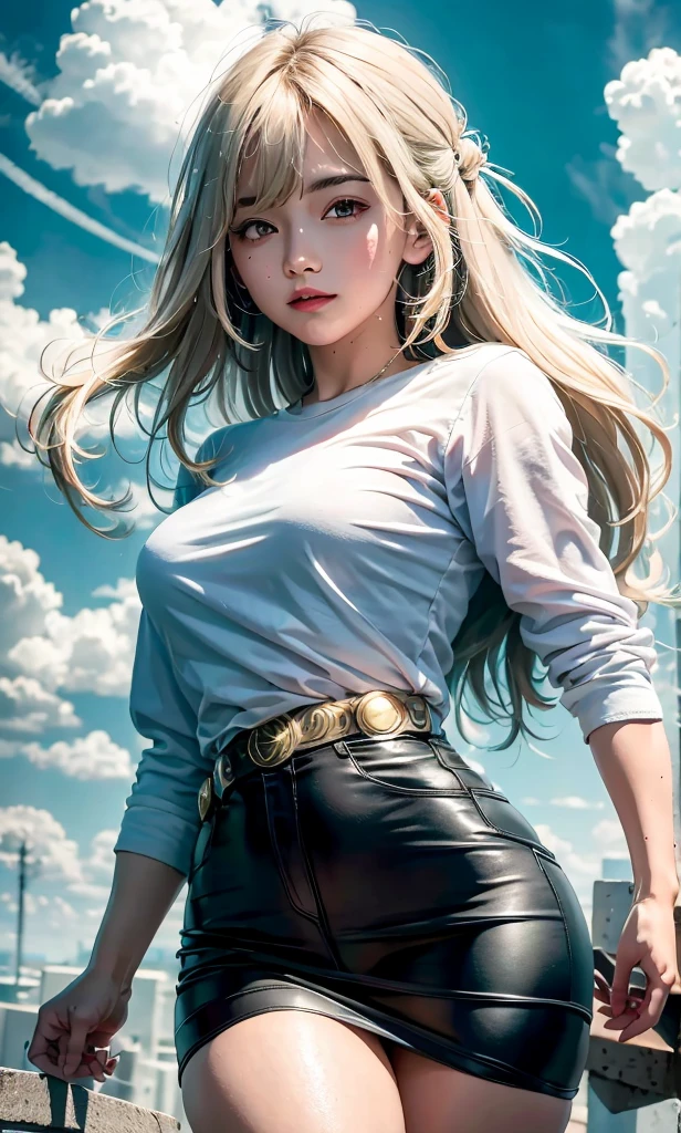hair glowing,metahuman,levitating,Cloud,