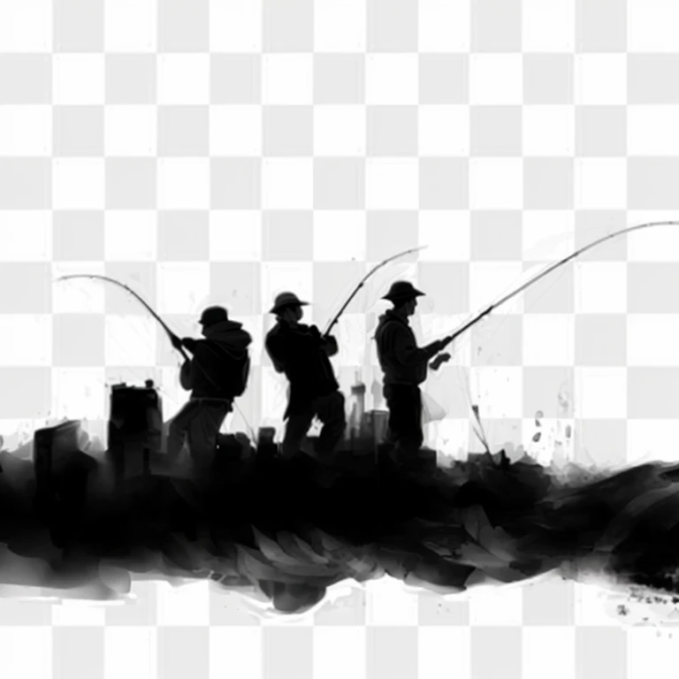 fishing contour png image - fishing contour png, Popular photos, Art Illustration, documentary photos, illustration, 人们在边缘fishing, High-quality photos, fishing, Art Illustration, High-quality images, The album cover, black contour, png, Line art, Graphic arts, Line Art, real picture, stylized contour, Murloc, contour!!!, beautiful picture, Brother Fisherman