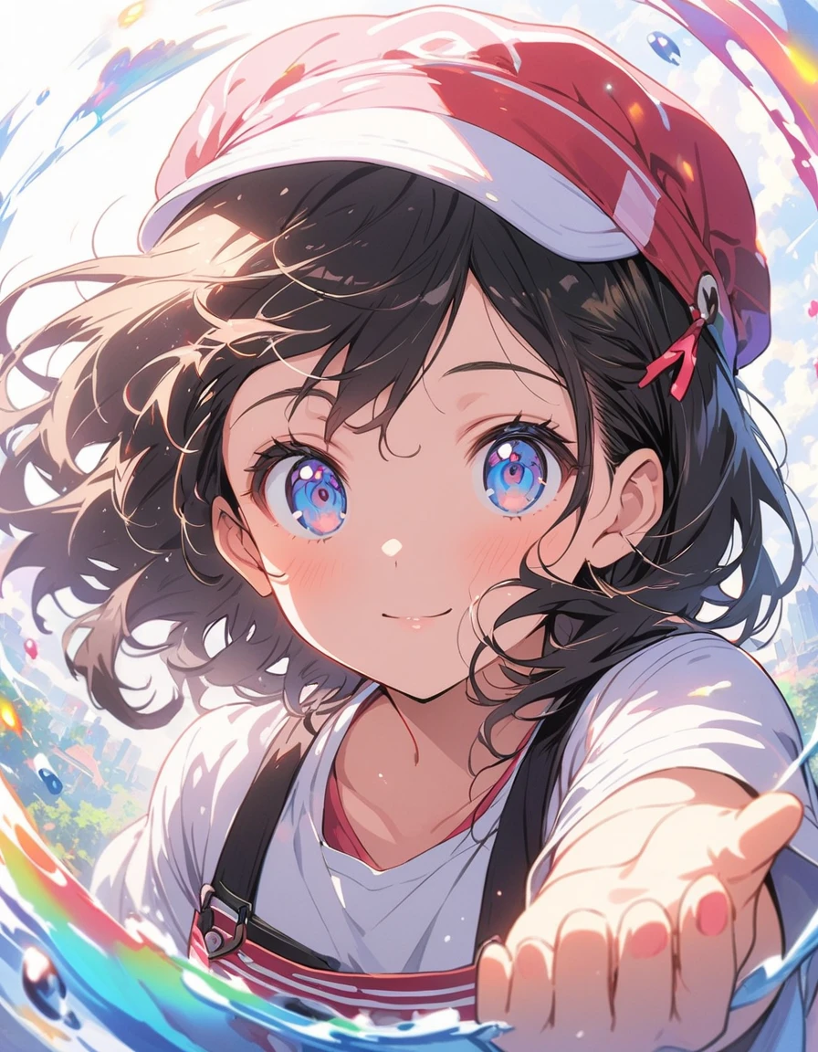 1 girl、Confused eyes、(Game shop clerk、Casual outfit of jeans and a T-shirt、Shop apron、In the game store)、Background Blur、(highest quality、masterpiece、High resolution、detailed)、animeスタイル、Flat Style、, BREAK,(Beautiful Eyes, Delicate and beautiful face,), extremely detailed、,1 girl、floating, (High saturation), (Shine), Focus on the face, Dynamic Angle、anime