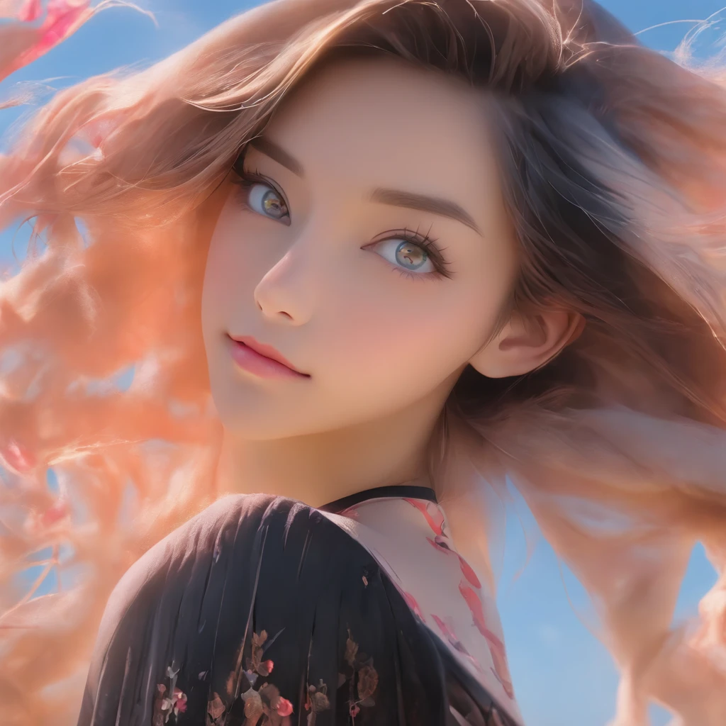 (Jisoo)(1girl, ultra realista, Resoluciones 8K, Foto RAW, La mejor calidad, Obra maestra, Profundidad de campo, realista, fotorrealista, Kinematic, joven y hermosa Jisoo hembra , Piel suave y lisa, Cara perfecta, Piel suave y lisa, lozano, (caber), elegante, Cara hermosa finamente detallada, finamente detallado, Beautiful eyes of heterochromia, (Vibrante), amable, sabio, cabello de jengibre, brillante, Artistic color palette, Color Grading, extremadamente detallado, dynamic lighting, afilado, cuerpo completo, Vista frontal vertical, pecho mediano, Photo Action Shooting at Dior Parade, Cara detallada, , Ojos detallados,moda, modelo, Epic character composition, Antecedentes detallados, ultra realista, epopeya, Foto del modeloo, Portada de revista foto de belleza, jennierubyjenesvestido negro, Camisa negra, falda corta negra,Jisoo, rosa negro