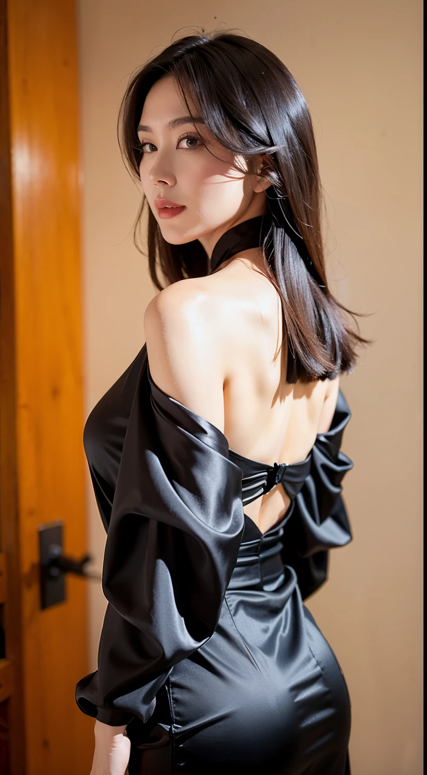 Wear black silk