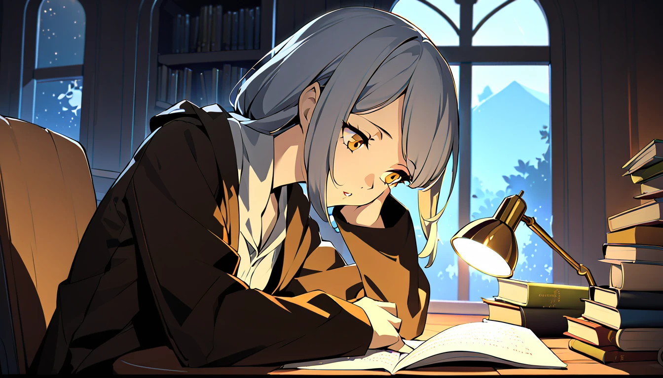 Masterpiece, Best quality, 1girl, Cozy corner, Jumble of books, Profound study, Desk lamp, Yellow glow, Peaceful ambiance, Quiet night, Window, Tranquil countenance, Intensity of concentration, Composed posture, Inquisitive eyes, Subtle tilt, Nimble fingers, Timeworn margins, Sultry aura, Silent focus, Deep in thought, Scholar, Old world wisdom, Intellectual, Thoughtful, Pensive, Well-read, Intellect, Knowledgeable, Wisdom seeker, Glimpse into the mind, Soaking up the knowledge, Absorbing the information.
A girl, enscon,evening,