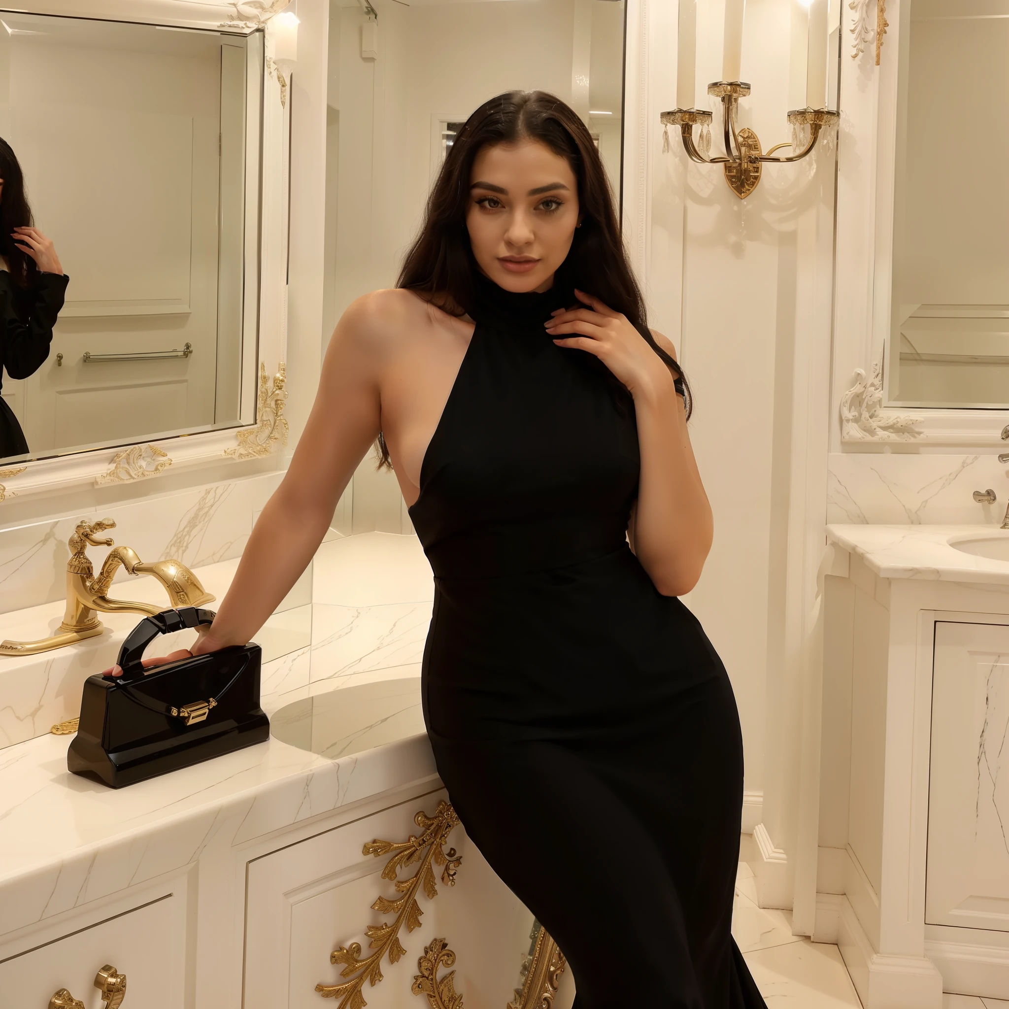 (Best quality, Ultra-detailed, Masterpiece:1.5), Photorealistic photograph of a beautiful pakistani woman, flawless, highly detailed face (Highly Detailed Skin) with soft, luminous skin. Her long hair should be naturally brown and stylishly arranged. (Perfect Eyes:1.2). high-quality film grain photography (ISO 400, 30mm lens RAW f1.8 aperture. high budget, ultra resolution, She is dressed in a fashionable outfit, showcasing her unique style. The clothing is carefully designed with attention to detail, highlighting her individuality. Her personality shines through her expressive eyes and vibrant smile. She exudes confidence and charisma, her presence captivating and enigmatic. (dress) Her dress flows gracefully, accentuating her every move. The fabric has a beautiful texture, with intricate patterns and exquisite craftsmanship.