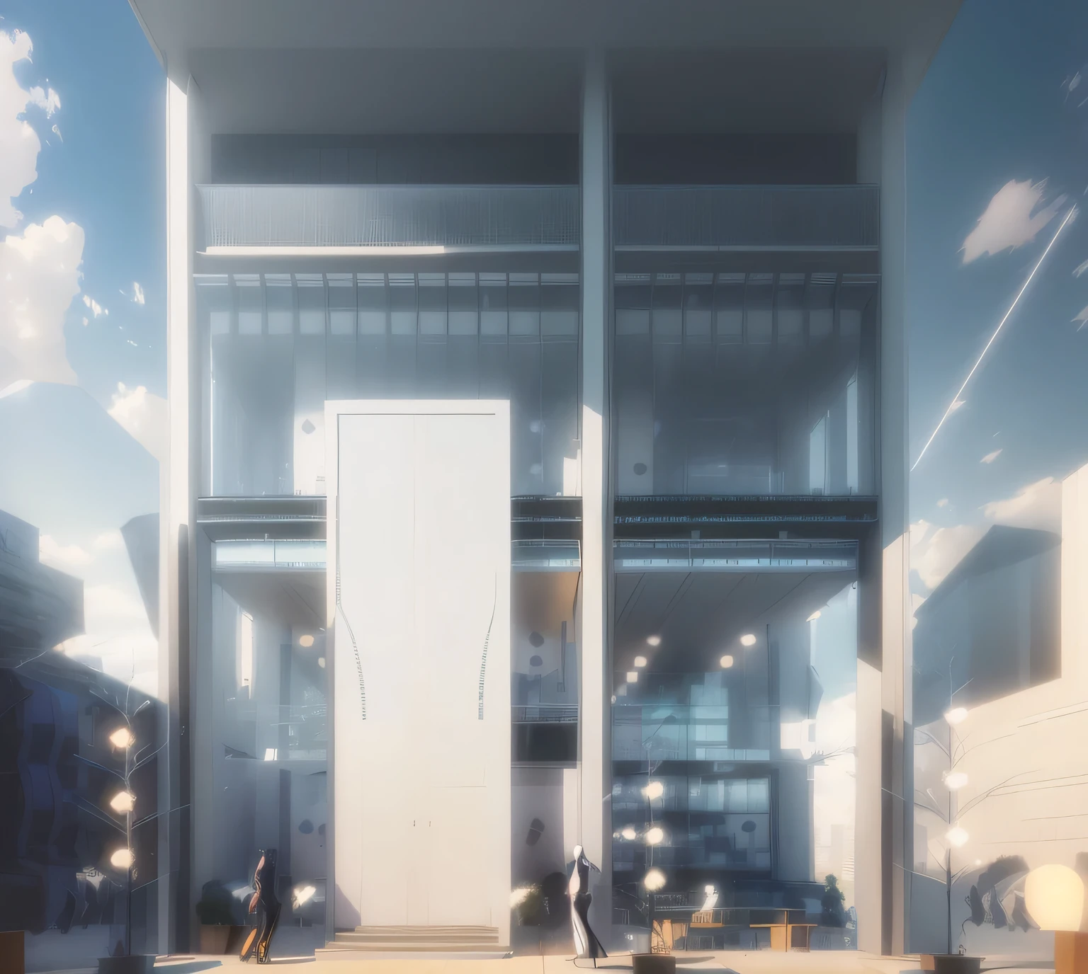Une structure architecturale de centre commercial de grande hauteur futuriste et d&#39;une beauté époustouflante avec des éléments audacieux, éléments de conception futuristes, se fondant parfaitement dans la forme d&#39;art de l&#39;digital illustration. Inspiré des artworks de Syd Mead. The scene highlights the center in the middle of&#39;une ville animée, ses lignes épurées contrastant avec l&#39;environnement urbain. Une température de couleur chaude ajoute du dynamisme, highlighting architectural details. Les acheteurs et les visiteurs expriment leur admiration et leur enthousiasme. Illuminated by gentle, diffused lighting, l&#39;atmosphère respire la sophistication et la promesse de demain
(chef-d&#39;artwork),(high quality), best quality, real,(realistic), super detailed, (all the details),(4k),8k,pas d&#39;humains, paysage, building, ((500-meter tall buildings)),en plein air, window, route, ciel, sarbret, lampadaire, arbre, Power lines,,Architecture moderniste organique, murs rideaux en verre, interesting shapes, super high-rise buildings in the block