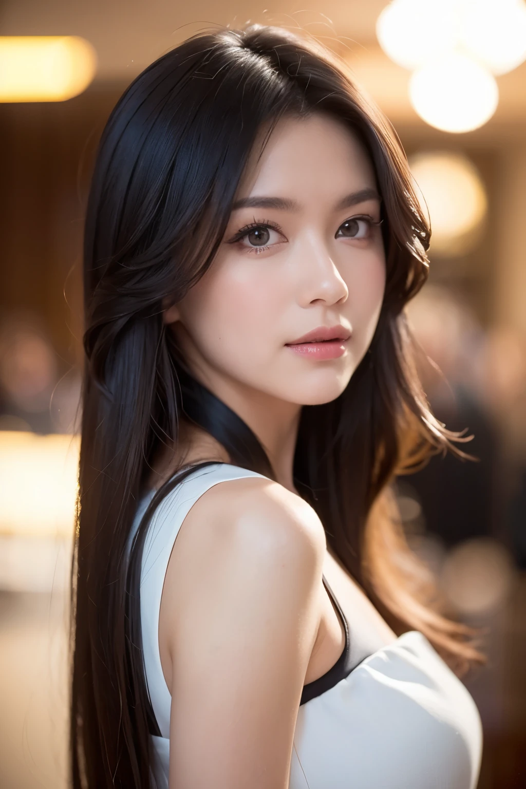 Original photo, 8K ultra-high resolution, Single-lens reflex camera, Soft Light, high quality, cinematic particles, Fuji Movie XT3, 美しいファセット加工の透明なラベンダークリスタルドレスのクローズアッProfessionalーアングルショット，Girl wearing crystals，View from the dress, Movie Photos, 18mmF/11 photos, , Bokeh, Professional, 4K, Very detailed, Rich and colorful