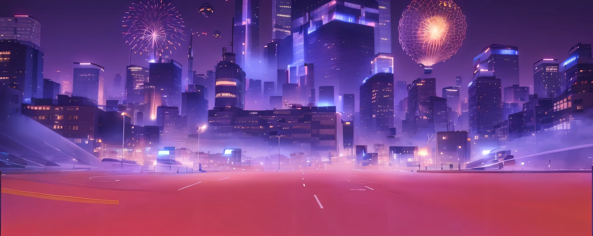 City,technology,arrows,buildings,road,hot air balloons,arrows,buildings,3D,OC rendering,high-rise buildings,absurdity,incredible absurdity,huge file size,wallpapers,fullbody,no people,no cars,