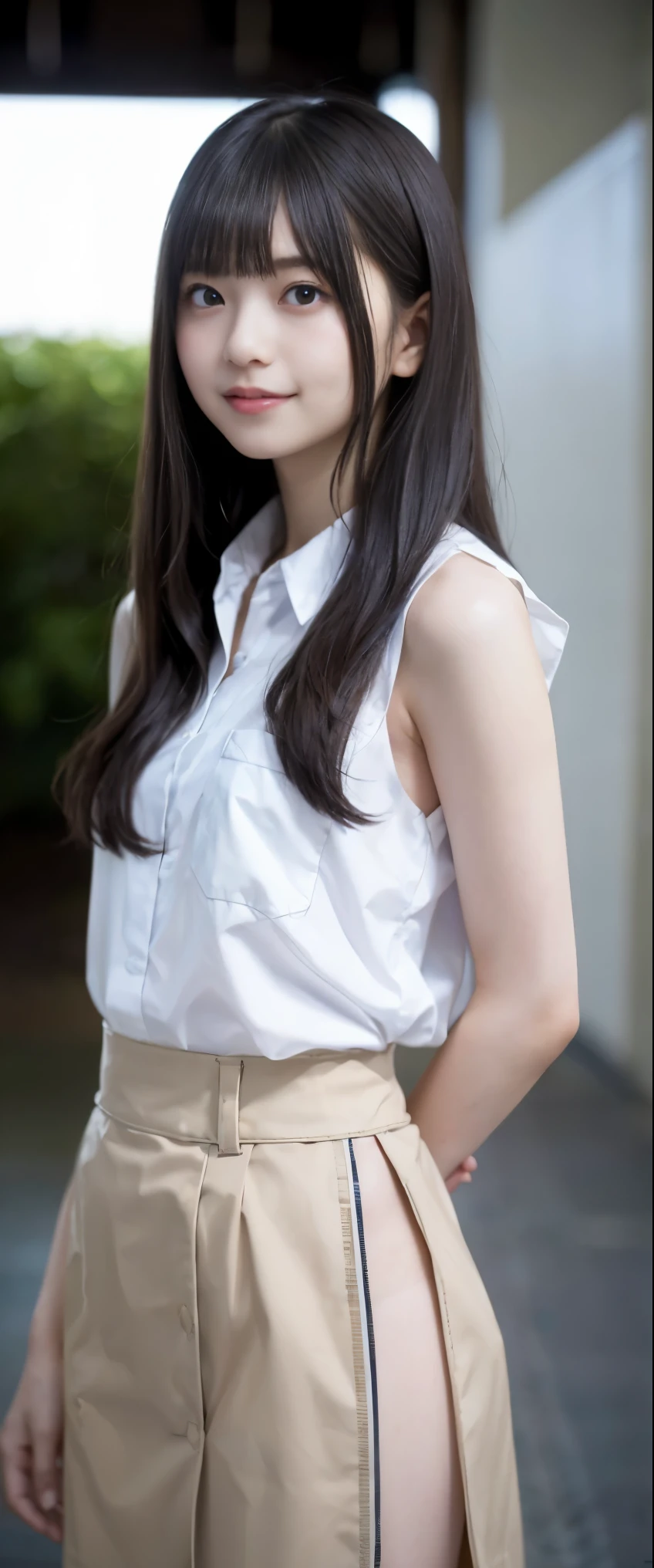 (masterpiece, highest quality:1.2), 8k, 12才のFull nudityの女の子, 85mm,Official AR RAW Photos, スーパースリムなスレンダーbeautiful girl, skirt、上Half BodyHalf BodyFull nudity、He rolled up his sleeveless white shirt.、Showing off your breasts、Beautiful medium breasts、Show me your ears、Naked girls photoshoot、Full nudity, Cute face, close, Half Body, It was a race, Gardenia, beautiful girl, , Thighs, Short sleeve, Station platform、 Looking at the audience, No makeup, (Big smile), Film Grain, chromatic aberration, Sharp focus, Face Light, Bright lighting, 10 generations, Detailed face, Background Blur, (Dark red tie:1.1)、((((((12 year old girl with her shirt tucked up))))))、((((((12才のFull nudity女子高生)))))、Tight waist、Embarrassing pose、Shy and nervous girl、 Sad face
