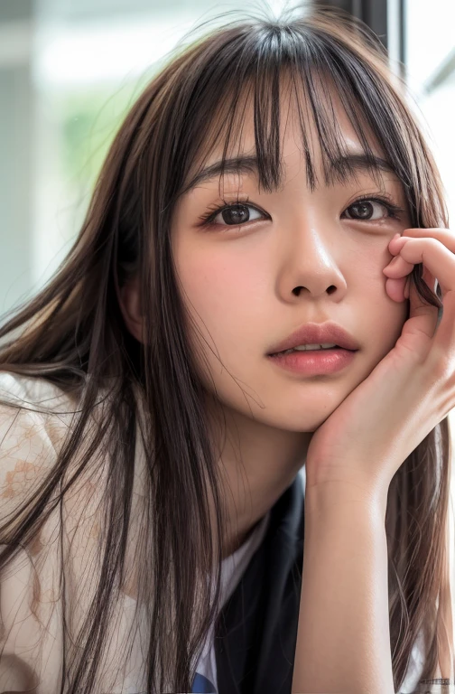 Portrait of a Japan ager, 若いAsian Woman, Young woman's face, Chiho, Beautiful Japanese girl face, Close-up portrait photography, Woman's face looking out of camera, yasumoto oka, Another close-up of Iwakura, Japanese Model, Asian girl detailed face, Asian Woman