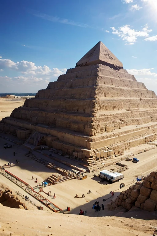 Pyramid under construction