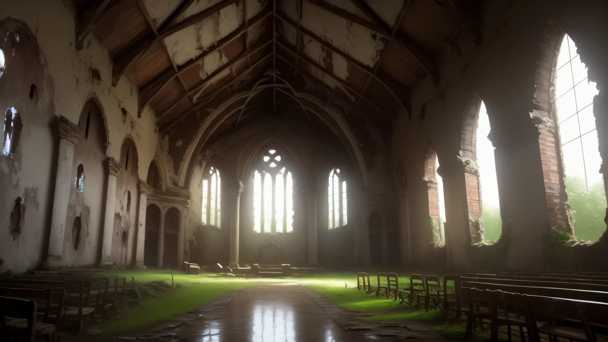 Different world,Scenes,Dilapidated church