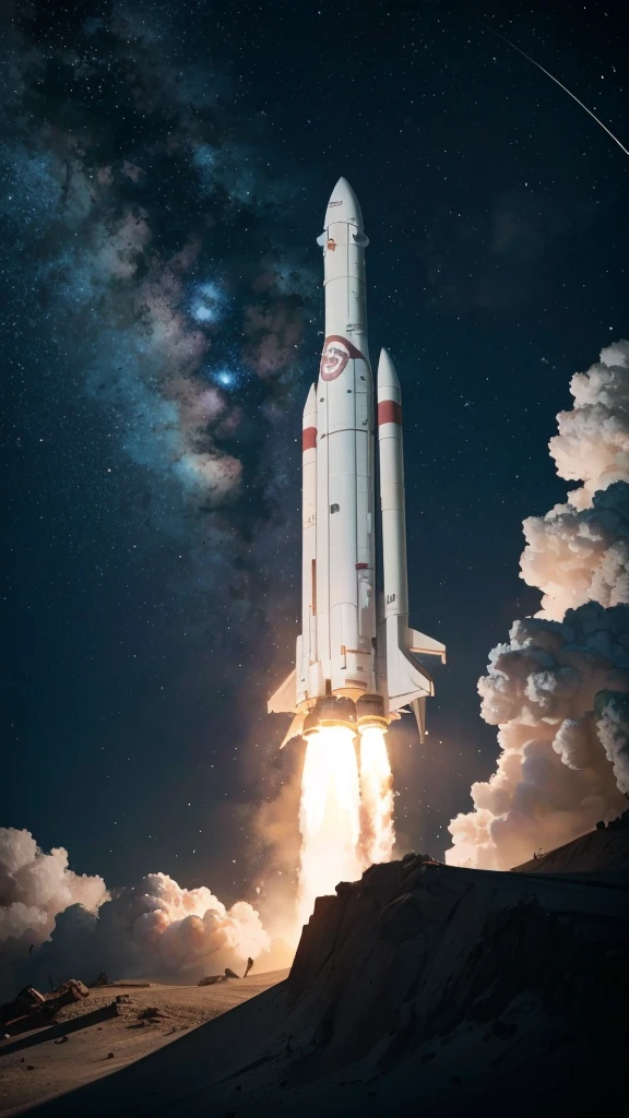 Add a launch pad under the rocket