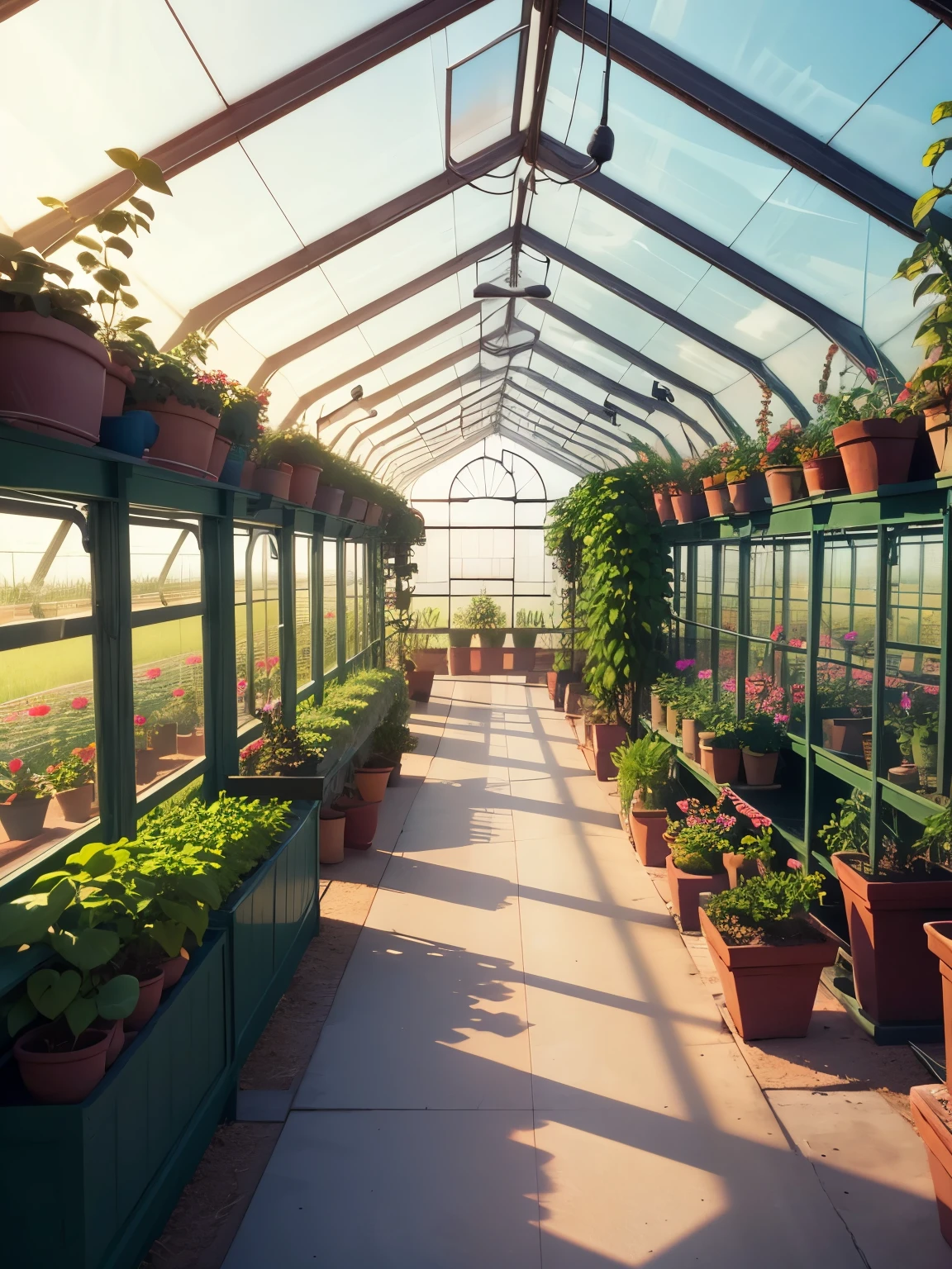 greenhouse, ultra detailed, high quality, 8k resolution