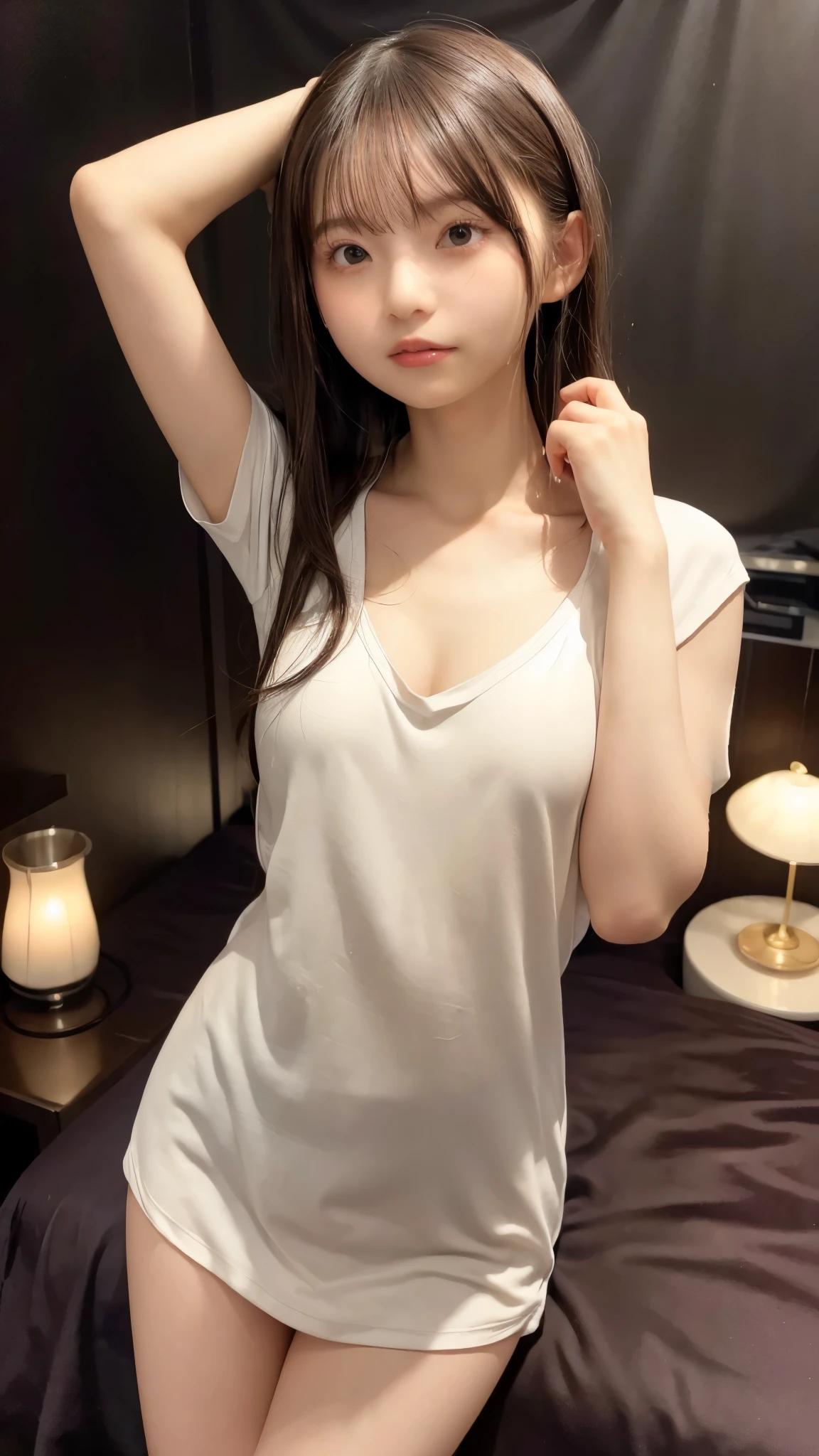 hightquality、​masterpiece、ultra res、a beauty girl、cute girl face、hospitals、nurse、Wearing nurse clothes、full bodyesbian、Famous actresses of Japan、very beautiful face、chest、A sexy