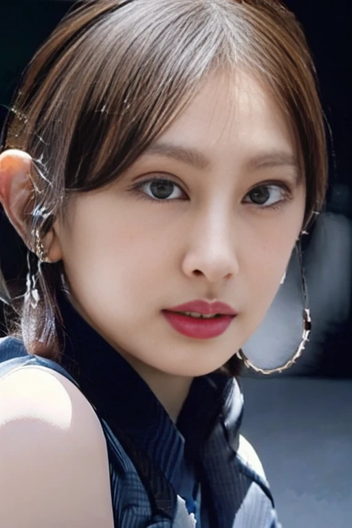 ((Tabletop:1.4, highest quality)), (Photo Real:1.4), 
((One Girl)), Shiny black hair, Hair blowing in the wind,
(超A high resolution:1.2), Very delicate and beautiful, wonderful, 
Very detailed CG Unity 8K 壁紙, Very detailed, High resolution, Soft Light, 
Beautiful detailed girl, Very detailed目と顔, Beautifully detailed nose, Beautiful fine details, 
(Dark blue business suit, Skirt:1.4),
Cinema Lighting, Perfect Anatomy, Slender body, Long, slender legs, Was nervous,
(Glass skyscraper:1.3), (Clear winter blue sky:1.4), (A beautiful form with an inorganic feel),
Cool look, Cowboy Shot