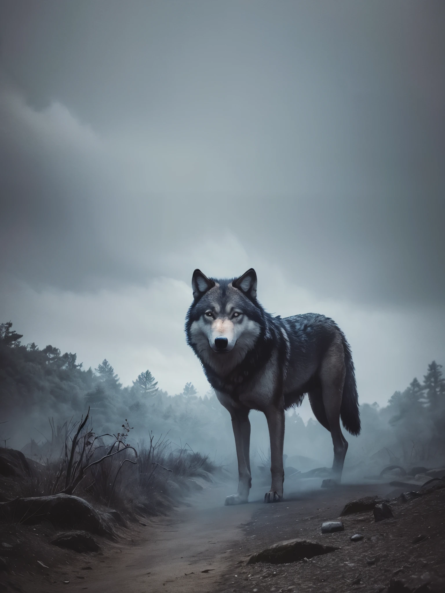 an horrible wolf, full body,
horror, broken, distorted, sky, fog, smoke, dark forest,
Junji Ito,
masterpiece, ultra high res, high quality, dark ambiance