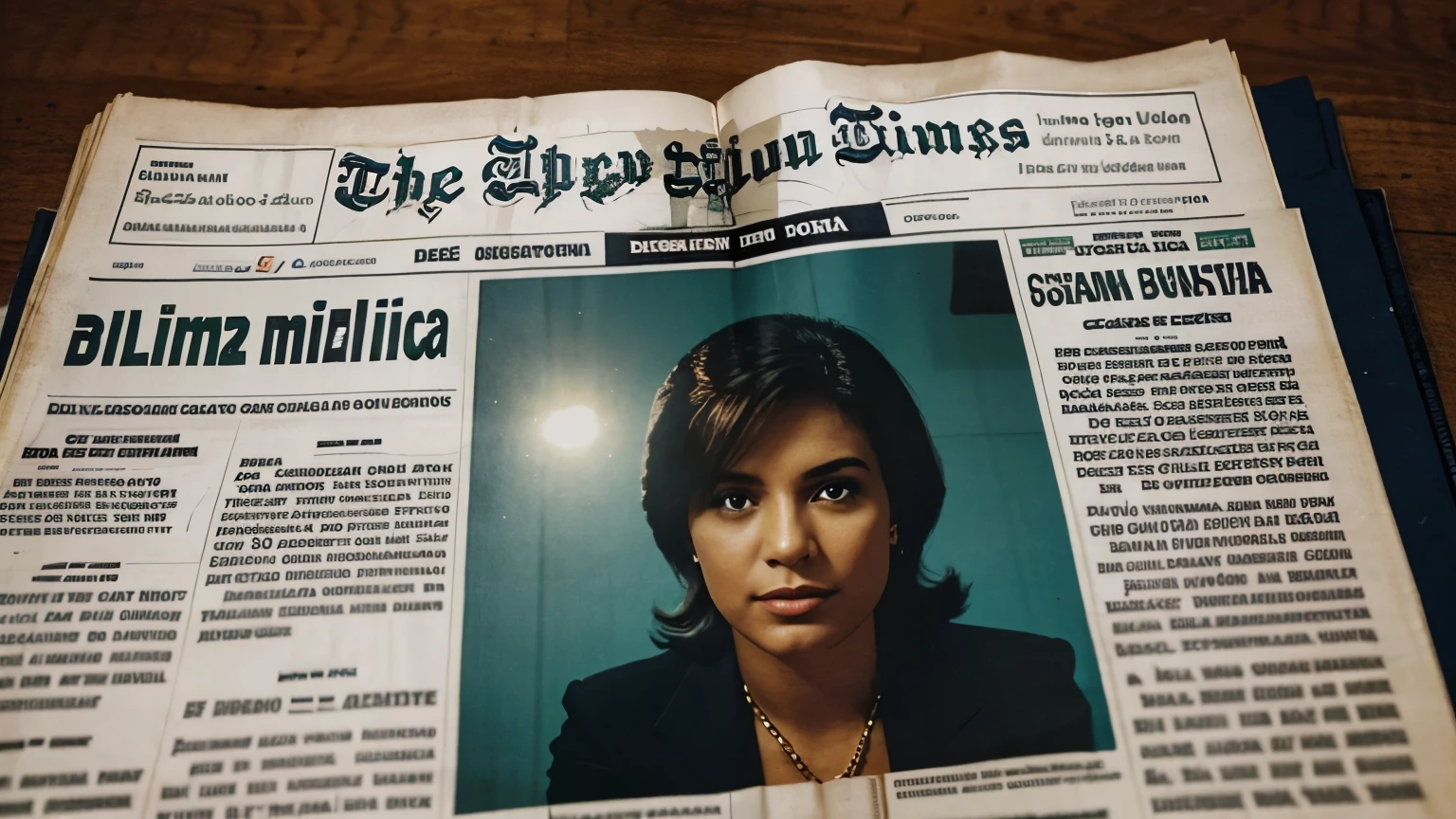 A Brazilian newspaper printed in retro style The New York Times with the following headline "Censorship in Brazil is carried out by the military".
