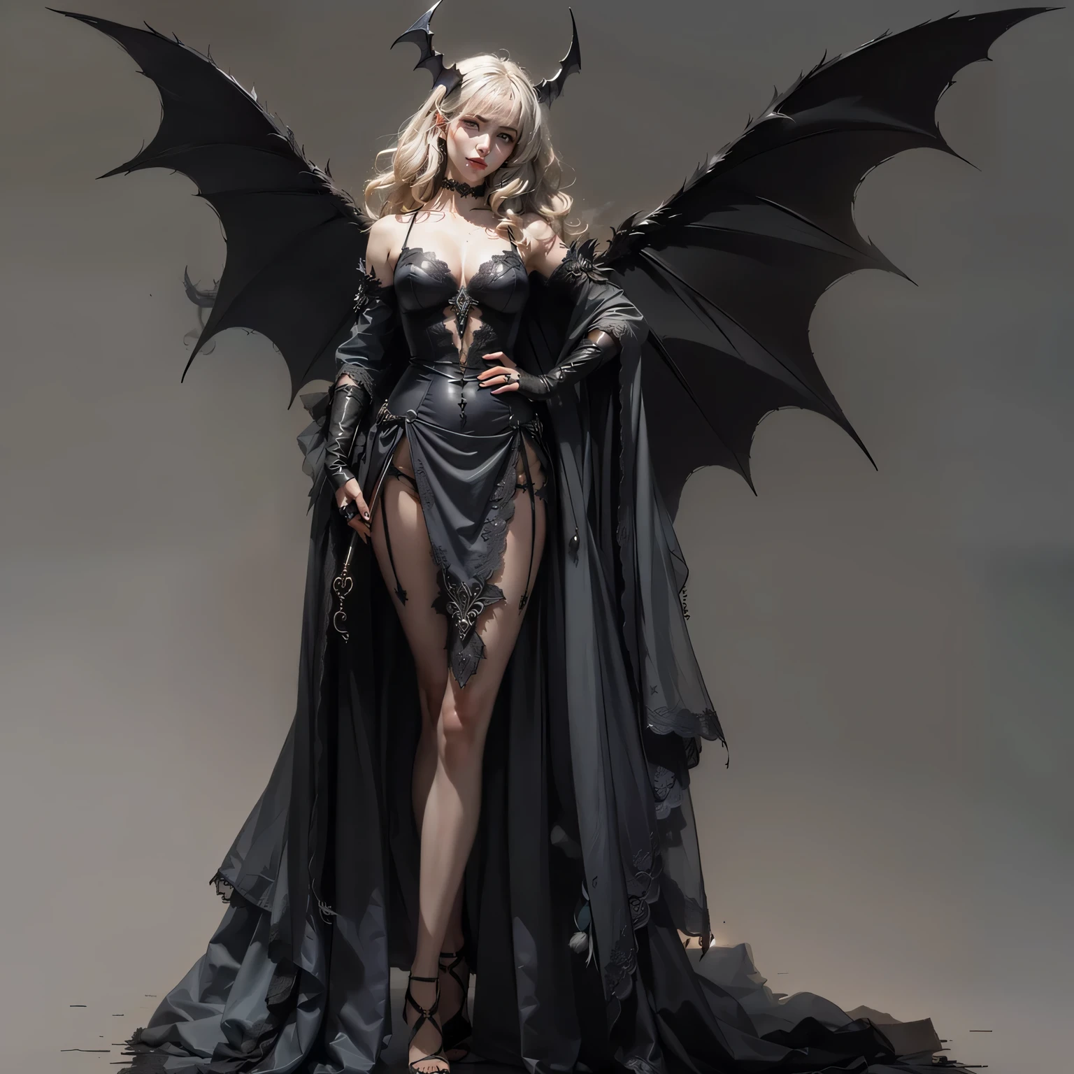 Fine matte painting, skeleton dark angel big wings haunted castle on drawing table full of knives, horror, spookiness, scary, secret horror, tentacles, vines, eyes, uncanny valley effect teeth, limbs, animals, blood moon