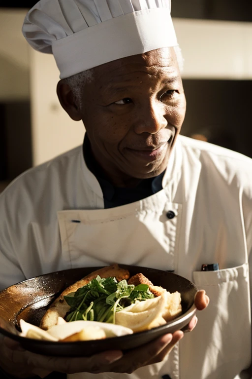 ((best quality)), ((chef-d&#39;artwork)), (Cinematic aesthetics:1.4) Photo d&#39; Nelson Mandela 