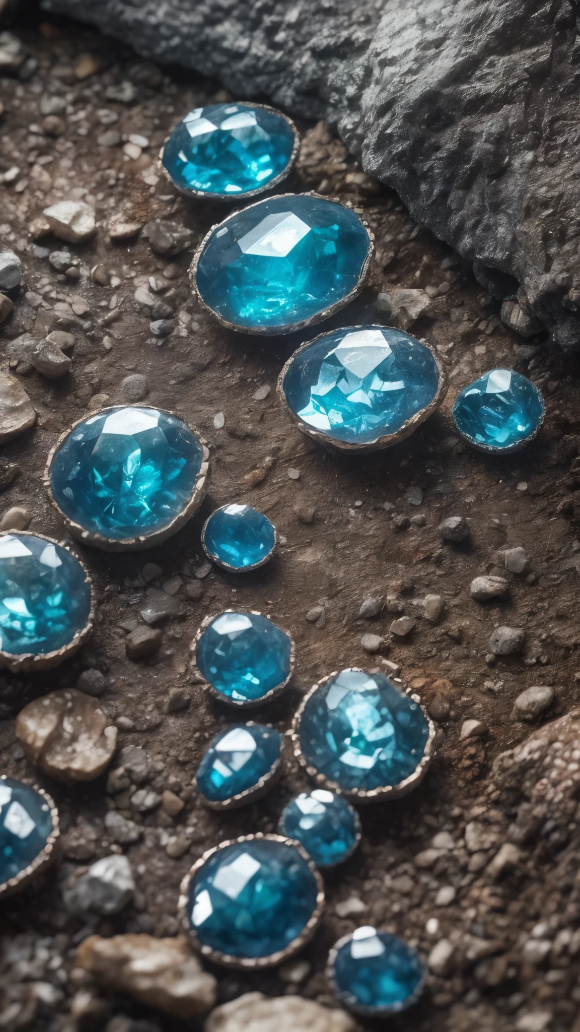 Create a stunning fossil-themed photo, showing off a bright geode, filled with mesmerizing crystal formations.. The intricate patterns and breathtaking color palette of the crystals are highlighted by the refraction of light through their transparent surfaces.. The composition masterfully plays with the juxtaposition of light and shadows., highlighting the depth and contours of this geological wonder. The use of a high quality Zeiss Otus 85mm lens captures fine details and crystal textures., с ISO 800 и f/2.8 diaphragms. A shallow depth of field adds a touch of artistic mystery to the image.., drawing a view