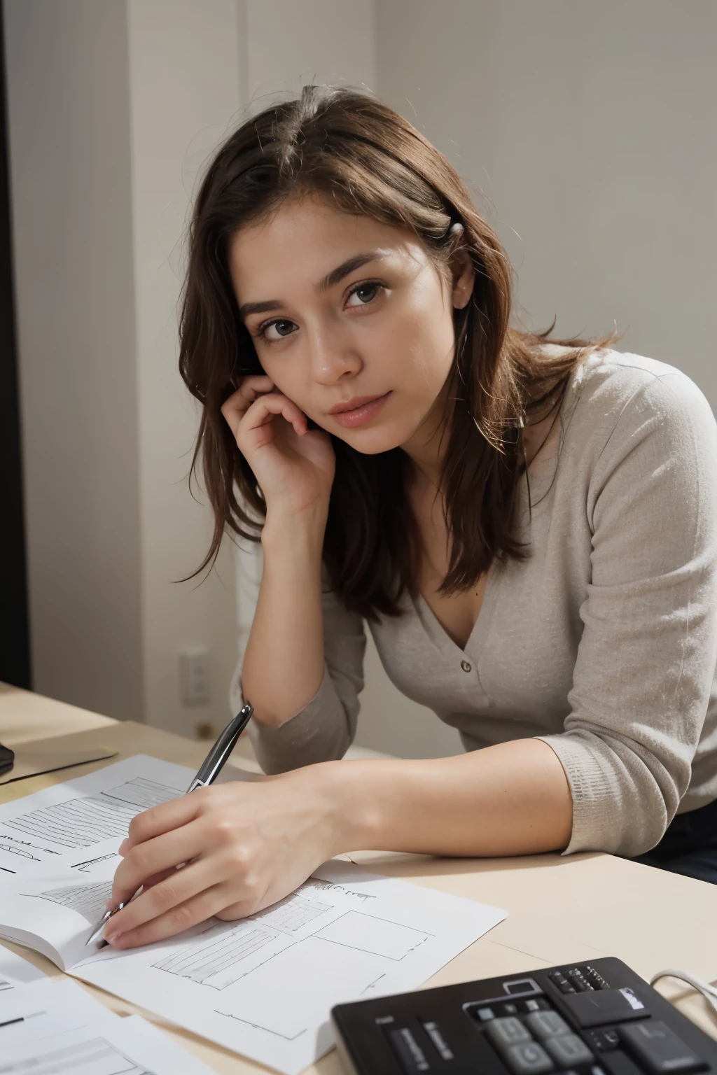 oficina lujosa
de un auditor financiero
