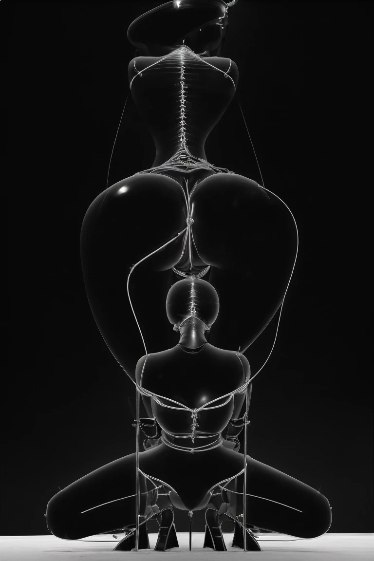 (line art:1.5),a color,A beautyful girl,model shoot style,abstract paintings, (extremely detaild的 CG unified 8k wallpapers), A chaotic storm of lines rises from the complex liquid smoke overhead, Stylized abstract portrait of beautiful girl,heavy metal style,postmodern industrial style,ultra-realistic realism,Image of beautiful woman sculpture made from thin metal wire, golden curve structure, Woman sculpture made of wire,1 man on his kneels,femdom