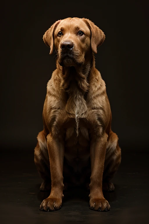 a realistic picutre of a Labrador Retriever with real anatomical proportions