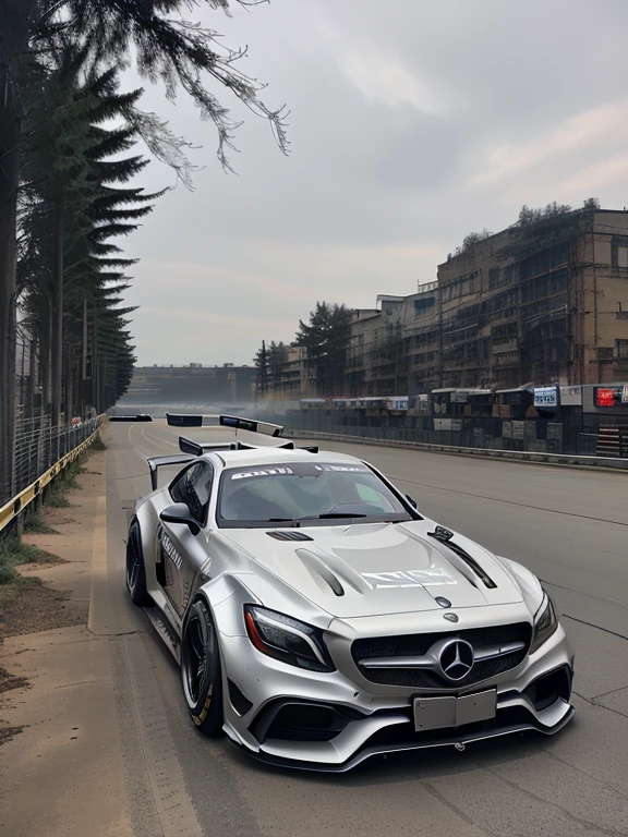  Mercedes, ，(LB-Works Full Version: walk)、(86 Gas Turbine)、(drift)、Sponsor logo、future、Racing Specifications、(Gorgeous design)、Live Recording、detail、Deep Edge、Wide tires、Track、Turn on the light