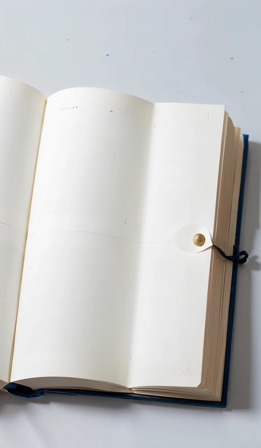 blank open book without letters