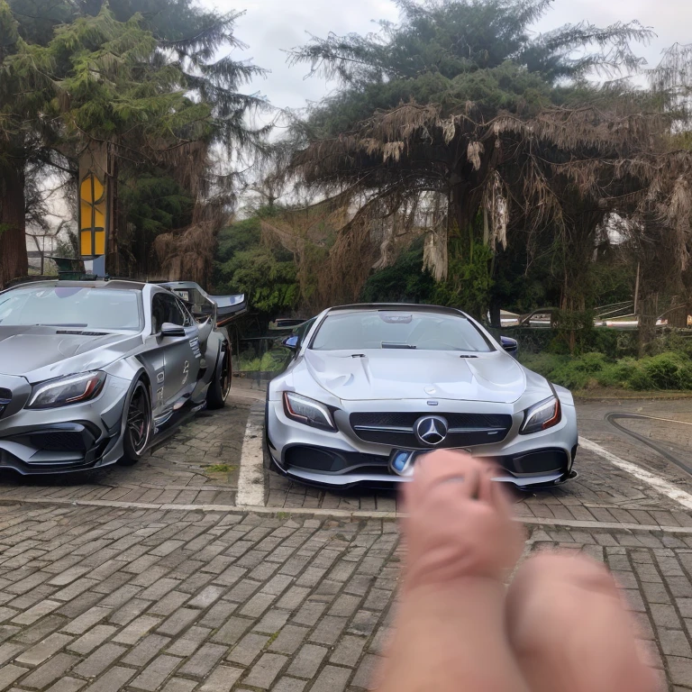 Mercedes, ,(LB-Works Full Version: walk)、(86 Gas Turbine)、(drift)、Sponsor logo、future、Racing Specifications、(Gorgeous design)、Live Recording、detail、Deep Edge、Wide tires、Track、Turn on the light