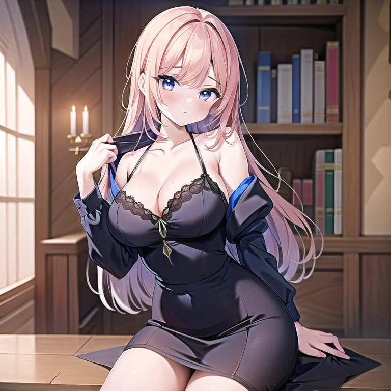 une femme, La Joconde, sexy, 25 ans, in a medieval castle, debout,