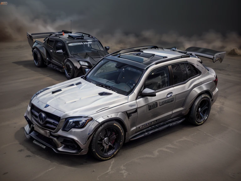 Mercedes,suv,GLK,(LB-Works Full Version: walk)、(86 Gas Turbine)、(drift)、Sponsor logo、future、Racing Specifications、(Gorgeous design)、Live Recording、detail、Deep Edge、Wide tires、Track、Turn on the light