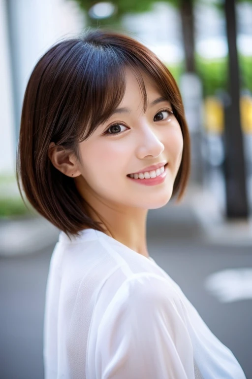 AI、pretty girl、Classy woman、Cotomo、clear、Beautiful background、Facing forward、Smiling、Japanese