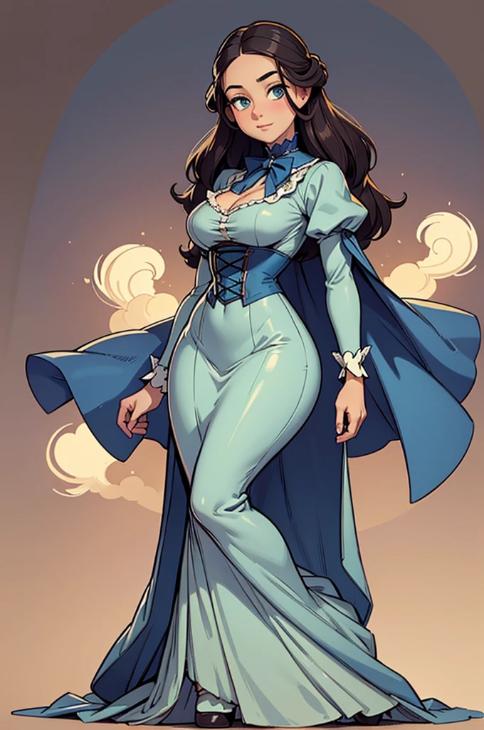 A beautiful Aristacrat woman with soft facial features who embodies old fashioned class, sophistication, elgance as well as wholesome, natural beauty. curvy, thin-waist, wide-hips, swaying-hips. Oppulent historically accurate victorian dress.
