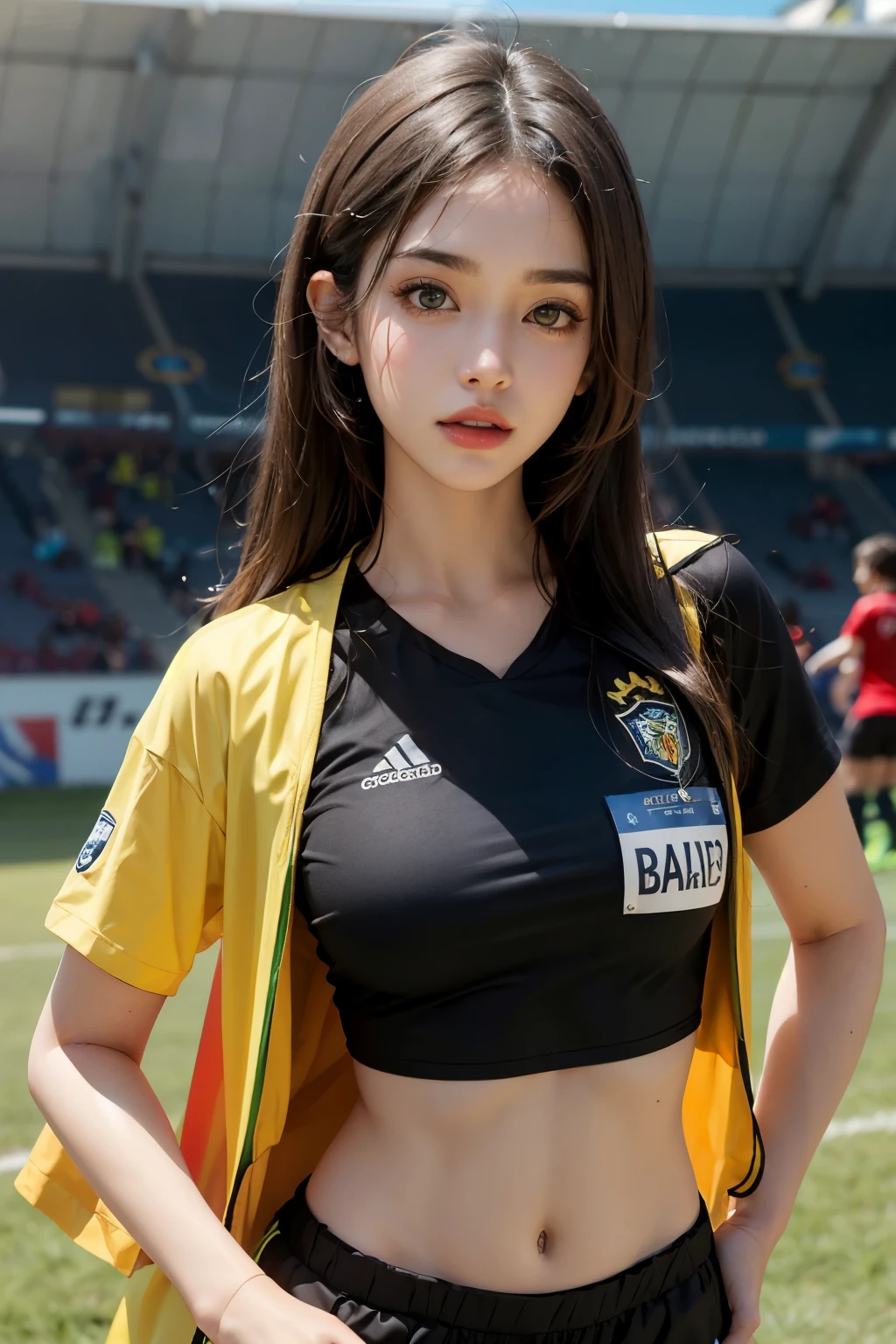 (((Jamaican flag-inspired outfit:1.3))),(),(((smile:1.3))),(((Women supporting the Paris Olympics:1.3))),(((International flags on the streets of Paris))),(((Eiffel Tower in the background))),(((The Seine in the background))),masterpiece,Highest quality,Ultra-high resolution output images,Write Boundary Depth,Intricate details,Add depth to your subject with contrast between light and shadow,Anatomically correct facial structure),(Picture Mode Ultra HD,)