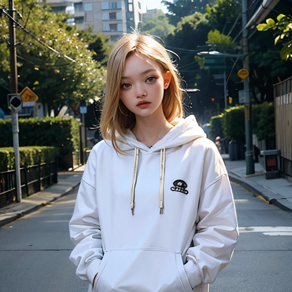 Gemma Ward、hoodie