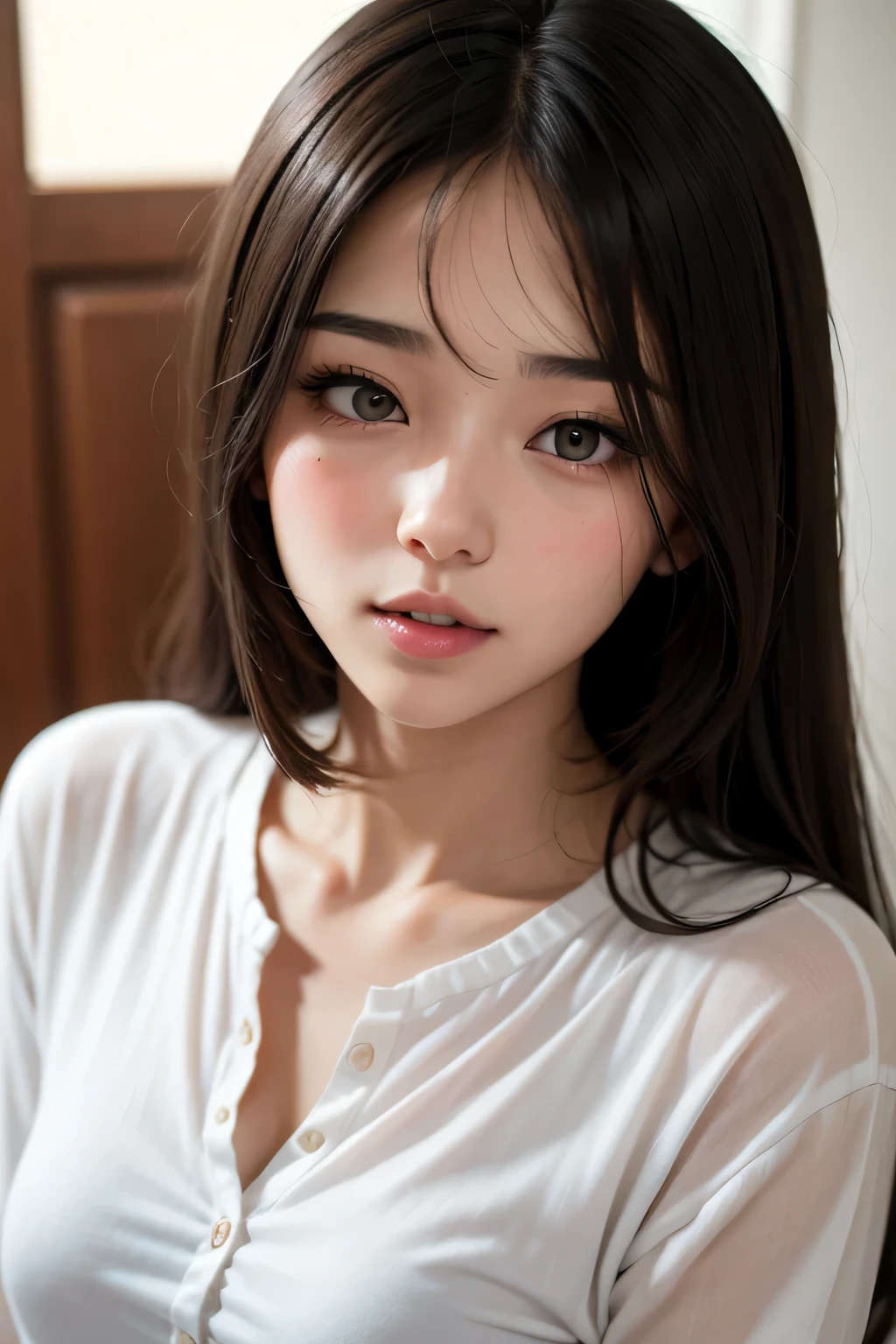 olhos perfeitos, (ultra realistic:1.5), asian pretty girl, cute dress
