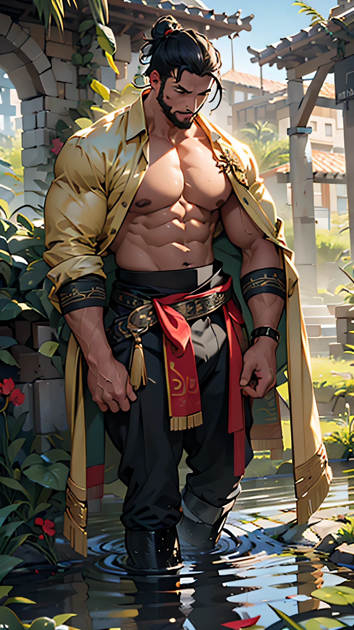 puntaje_9, puntaje_8_arriba, puntaje_7_arriba, (pelo blanco, Cabello desordenado salvaje, arribaper body, sin camisa, ropa ajustada, estoico, grave, barbarian, guerrero, homosexuales, homoerotic, bara, yaoi, solo male, personaje), ((big pectorales, fancy, bosque, desierto, Pecho desnudo, sin camisa, cinturones, capa de piel, arrugas, barba, pelo largo, long barba, peludo, macho maduro, adulto, de edad mediana, escabroso, varonil)) (mejor calidad, 8k, fotorrealista:2.0), (solo),(one male:2.0),(hombres negros:1.5),(hombre negro sin camisa),(hombres de pelo corto),(hombres negros hairstyle),(muscular),(parece muy joven),(cuerpo limpio),(Calzoncillos blancos:1.5),(Ecstasy with incredible orgasms),(elevation),(sexual excitement),(virgen masculina) (1 macho adulto),A high resolution, sharp focus, obra maestra de pixiv, ((Detalles complicadouy detallado, moreno ,Upper body with multiple views,Suit pants view, 1 hombre,Is shy,orinar en las piernaeando,La orina corre por los muslos.,avergonzado,regocijado,is in shock,panicking,preocuparse,A small puddle of your own urine forms around your feet.,cuerpo completoesbiano,se arrodilla en el suelo,Con muchas ganas de orinar,It is uncomfortable,Mojate,Urine discharge, entrepierna sudorosa,empapado,Lluvia,la camisa esta empapada,(A gesture of supplication),blue color eyes(ojos brillando), pelo gris corto,Camisa blanca,Usa una corbata,Wearing a belt,Black suit pants,breathe through,mirar desde abajo