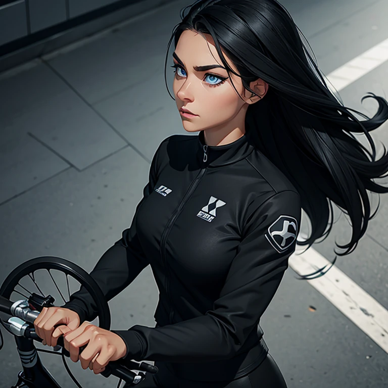 (masterpiece, Best Quality), 1 girl, he saw, 1 girl, Alone, blue eyes, black fur, two tails, by the wide,White shirt, White dress, short sleeves, black gloves, Gloves without fingers, black shorts, bike shorts,