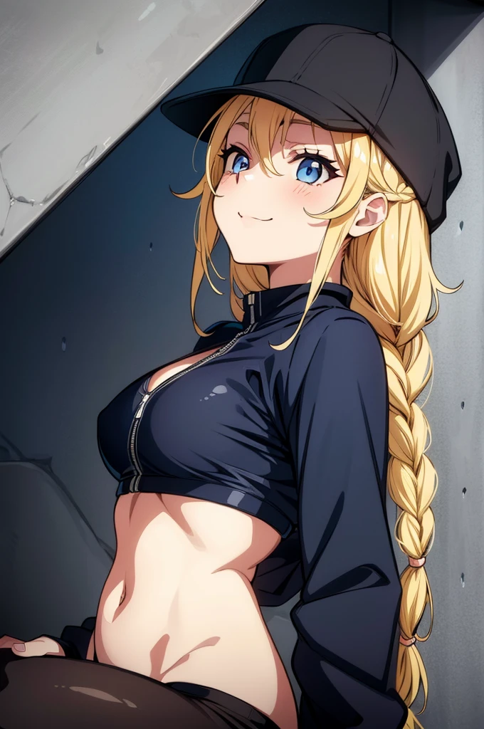 (((grayscale)))(masterpiece:1.2, best quality), (graffiti wall:1.15), 1lady, beanie, jacket, Leggings, blue eyes, fullbody,,,(((Best quality))), (((Ultra detailed))), 1 girl,  ((((vivid)))), beautiful detailed  hair, orange hair, sunglasses, on head, summer, (cumulonimbs), beach, beautiful detailed eyes, blue eyes, blush,(((sunshine))), viewing from side, side breasts, braid hair, beautiful wet swimsuit, sitting, on chair, sweat, bitter smile, beautiful detailed skin, beautiful detailed hair ornament, upper body, flowers, underboobs, bitch, small breasts, , closing one eye, ((closing one eye)), wink, happy, Eiko Tsukimi, blue eyes, braid, twin braid,(((blonde hair))),baseball cap