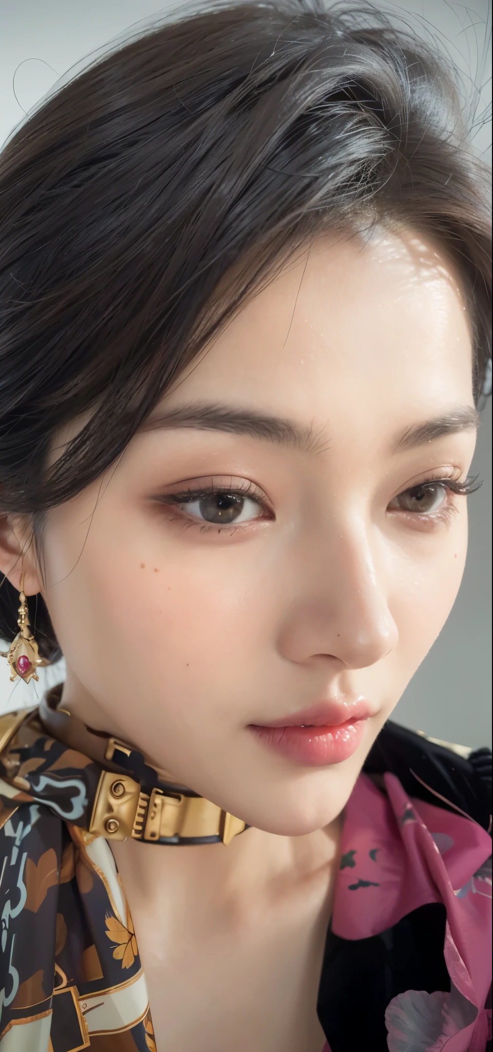 Game Art,CG Animation,Best image quality,Maximum resolution,8k,(A half-length photo),(portrait),(Head close-up),(Rule of Thirds),Unreal Engine 5 rendering works,20 year old girl,((Queen)),The eyes are very detailed,(Large Breasts),Elegance and nobility,Movie Lighting,Ray Tracing,Game CG,((3D Unreal Engine)),OC rendering reflection mode,4K,Ultra-clear,Translucent lace,Fair and plump figure,Pretty Face,Glossy Gel Coat,身着华贵礼服的Queen,Super clear facial details,The skin texture is clearly visible