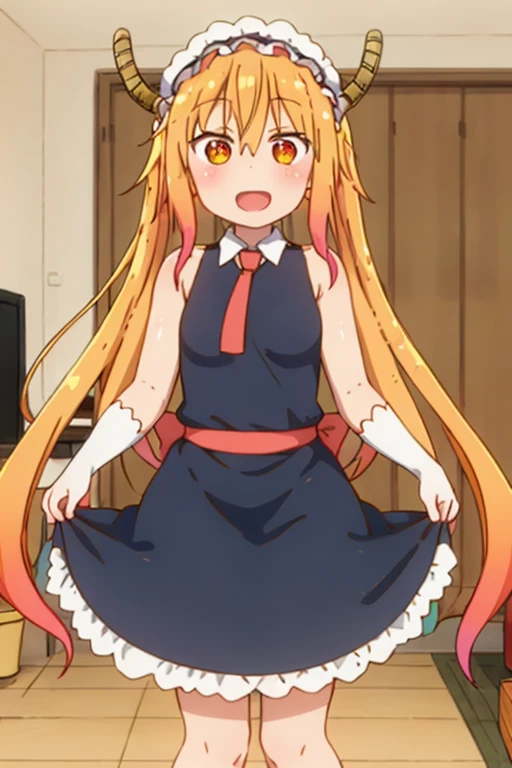 ((highest quality)), ((masterpiece)), (be familiar with), Perfect Face, indoor, Bedroom, Watching the audience,
One woman, Thor,
Open Mouth, Ecstatic expression, blush, smile,
Small breasts, Flat Chest, Young Girl, , , Girl,
Long Hair, Golden Hair, Orange eyes, Long Hair,
Leg spread,
