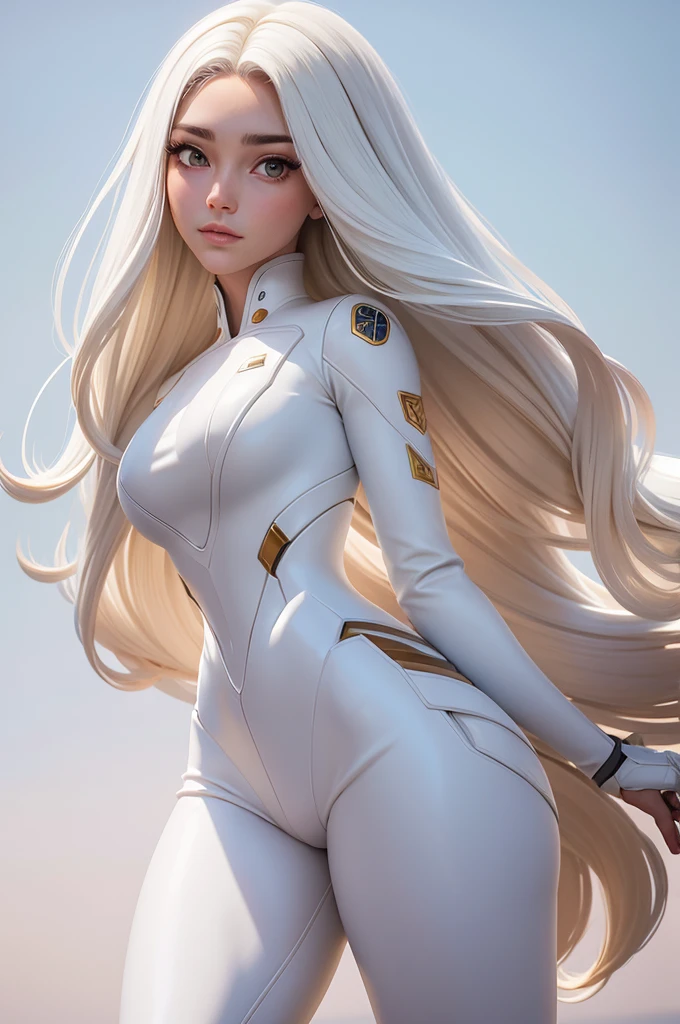 ((very detailed RAW color photo)), (((1 girl))), (((alone))), (((32 years))), ((athletic)), ((very defined toned physique)), ((very defined and beautiful muscular body)), (((very detailed perfect body))), (((small and defined breasts))), (((ultra defined curves))), (((superior quality, 8k, masterpiece: 1.3)), sharp focus: 1.2, (((extremely beautiful girl with perfect figure: 1.4))), ((very thin waist: 1.2)), ultra detailed skin texture, ((perfect and beautiful hands)), ((smooth and soft skin)), (ultra detailed fabric texture), extremely beautiful face ultra detailed, (((extremely beautiful))), ultra detailed, (((girl wearing a white snow jacket and tight snow leggings with very modern hiking boots))), (((the suit is white and modern))), (((extremely long curly blonde hair))), extremely beautiful, (((extra long ponytail with bangs))), ((very detailed and beautiful wolf ears)), (hair on the face), ((hair ribbon)), dynamic pose, ((uniform leaves thighs exposed)), ((ultra detailed and toned legs)), (((ultra detailed waist))), (((very wide hips))), (((very thick and toned thighs))), (sexy), (((extreme hourglass figure))), (((very thick heart lips))), (((red lipstick)), ((ultra detailed lips)), ((ultra detailed and bright calypso eyes)), ((angry look)), (((staring at the viewer))), ultra detailed provocative mouth, extremely beautiful seductive lips, ((blushing)), (makeup), (((ultra defined waist))), eye shadow, (full body shot), she is on a snowy mountain, starry sky, galaxies, sun
