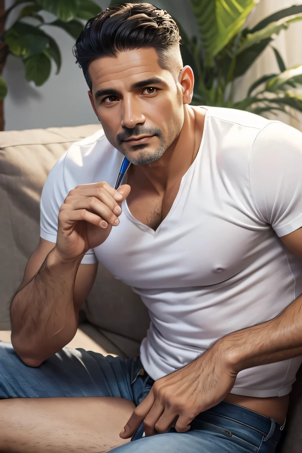 BEAUTIFUL LATINO MAN AROUND 45 YEARS OLD
