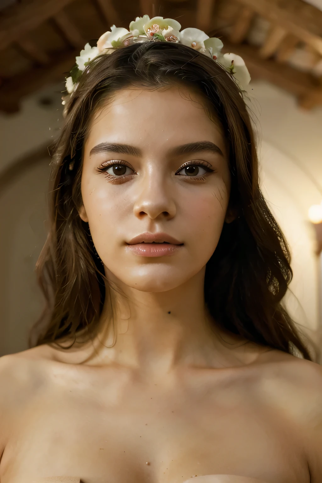TessaFowler <lora:TessaFowler-v15-byShurik:1>clean skin
upper body, smile
In this intriguing close-up, a female version of Pinocchio comes to life, her features reflecting the craftsmanship of a skilled woodcarver. (Best quality: 1.3) With meticulous attention to detail, her facial features are delicately carved, giving her a unique charm. (Detailed: 1.2) Her eyes, filled with curiosity and wonder, sparkle with a hint of mischief. Her rosy cheeks add a touch of warmth to her wooden complexion. (Close-up expression: 1.3) What sets her apart are the intricate doll joints that connect her limbs, allowing her to move with a grace reminiscent of a marionette. As she gazes at the world around her, one can sense her longing to experience the joys and complexities of human existence. Her clothing is carefully tailored, blending elements of a classic fairy tale aesthetic with a contemporary twist. She wears a whimsical dress, adorned with colorful patches and embroidered details, reflecting her playful spirit. The fabric, though delicate, has the appearance of finely crafted woodcarving patterns, showcasing her unique nature. The scene is bathed in soft, natural light, casting gentle shadows that accentuate the intricacies of her wooden features. Through this close-up, we catch a glimpse of the enchanting world of this female Pinocchio, brimming with life and a desire to carve her own path.
<lora:woodcarvingcd-000007:0.3> woodcarvingcd, <lora:Doll_Joints:0.4> doll_joints,