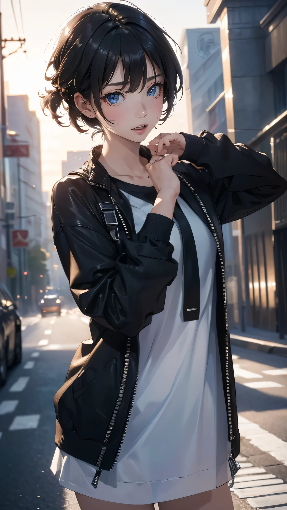 (random boyish fashion),(random Active pose),(random hairstyle),(Highest image quality, (8K), Ultra-realistic, Best Quality, High quality, High Definition, high quality texture, high detailing, Beautiful detailed, fine detailed, extremely details CG, Detailed texture, realistic representation of face, masterpiece, presence)