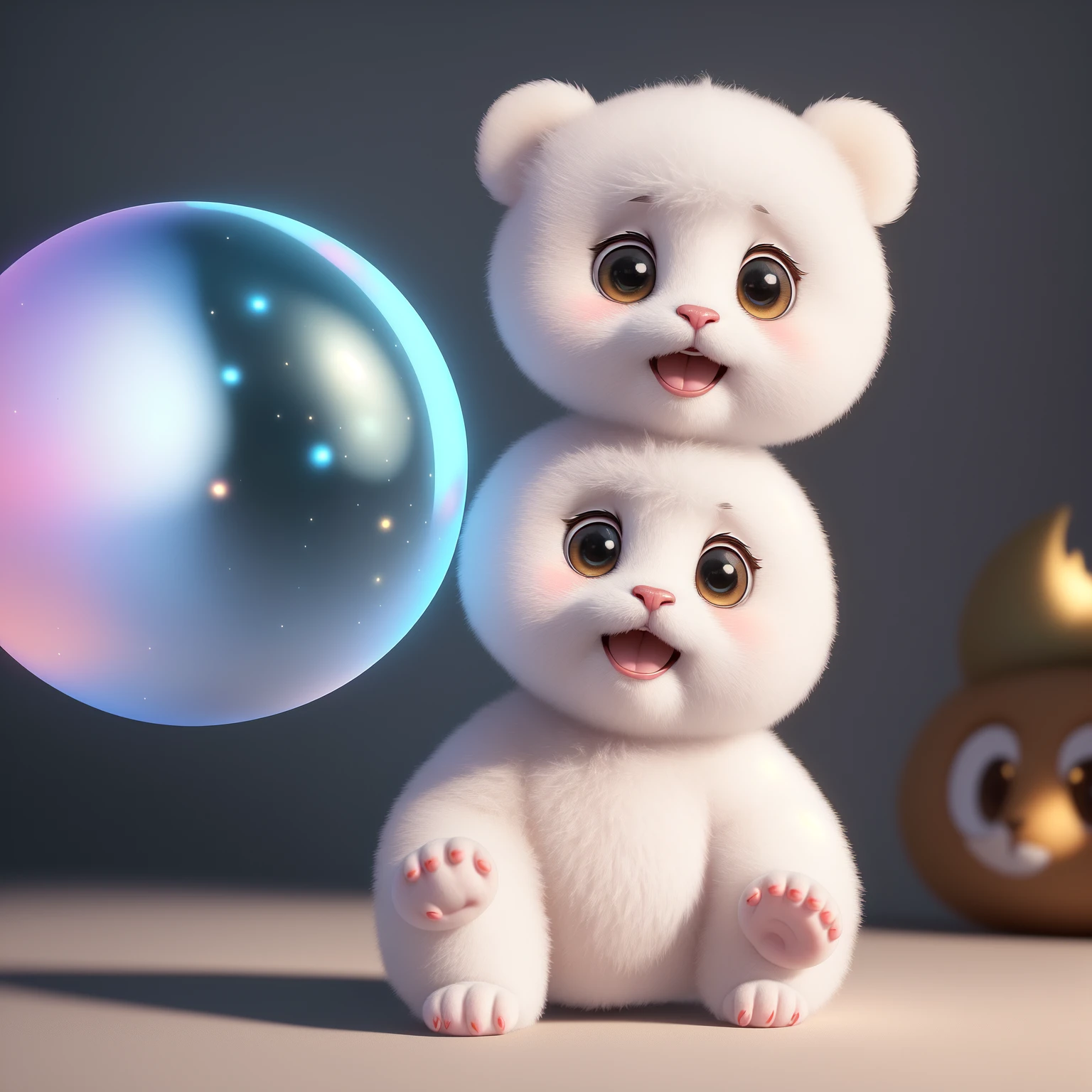(masterpiece), (best quality), (ultra-detailed), (full body:1.2), Super cute, Baby, Pixar, Baby panda in pajamas, Big bright eyes, Fluffy, Smile, Delicate and fine, Fairy tales, Incredibly high detailed, Pixar style, Bright color palette, Natural light, Simple background with pure color, Octane render, Trending on Artstation, Gorgeous, Ultra wide angle, 8k, HD, Realistic