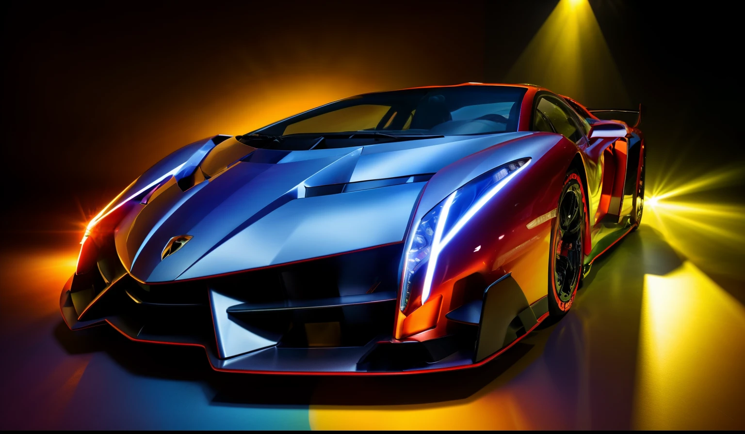 oldtimer, bright, colorful pictures in a photo album, design by retrofutur2, Studio lighting, Volumetric lighting, god rays, 10mm, lamborghini veneno CarHelper, PhotoHelper, Perfect composition