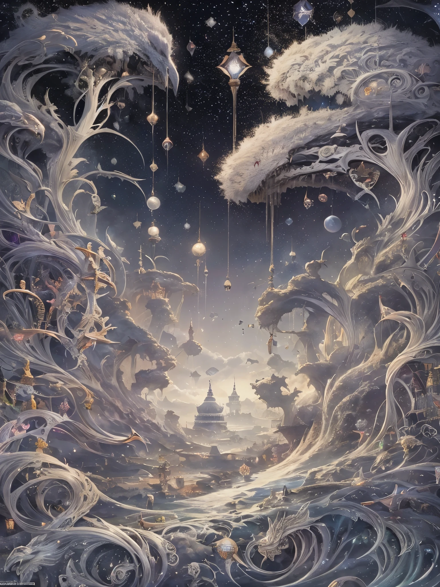 ((highest quality)),(Ultra-high resolution),(Very detailed),(Detailed Description),((The best CG)),(A masterpiece),Ultra-precise art,amazing drawing art,(Fantasy art with intricate detail:1.5), Shining constellations, Wandering with sin engraved in my mind