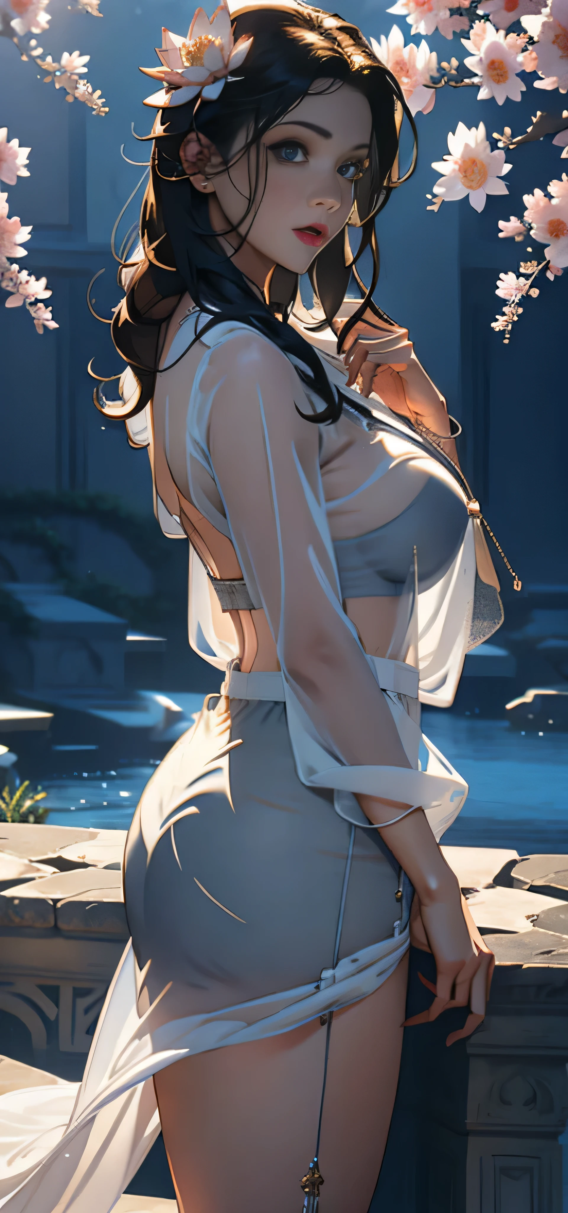 1female，41 years old，熟妇，mature，plumw，extremely large bosom ，Pornographic exposure， 独奏，（Background with：the rainforest，Dance Floor） She has short black hair，standing on your feet，seen from the front， hair straight， mostly cloudy sky，（（（tmasterpiece），（Very detailed CG unity 8K wallpaper），best qualtiy，cinmatic lighting，detailed back ground，beatiful detailed eyes，Bright pupils，Redlip（Very fine and beautiful），（Beautiful and detailed eye description），ultra - detailed，tmasterpiece，）），facing at camera，A high resolution，ultra - detailed），，revealing breasts，Bare genitalia， Bulge，legs are open，Raised sexy，Camel toes，Flushed complexion，Open-mouthed，frontage，hoofer，（Wearing：ballet dance，nakeness，Bare genitalia，Bare breasts，long  skirt）